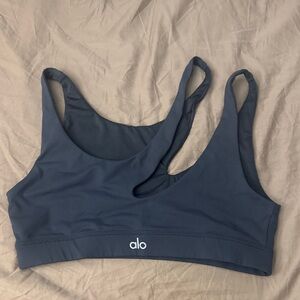 ALO Yoga grey/navy Sports Bra